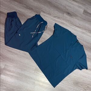 viaoli Teal Scrub Set